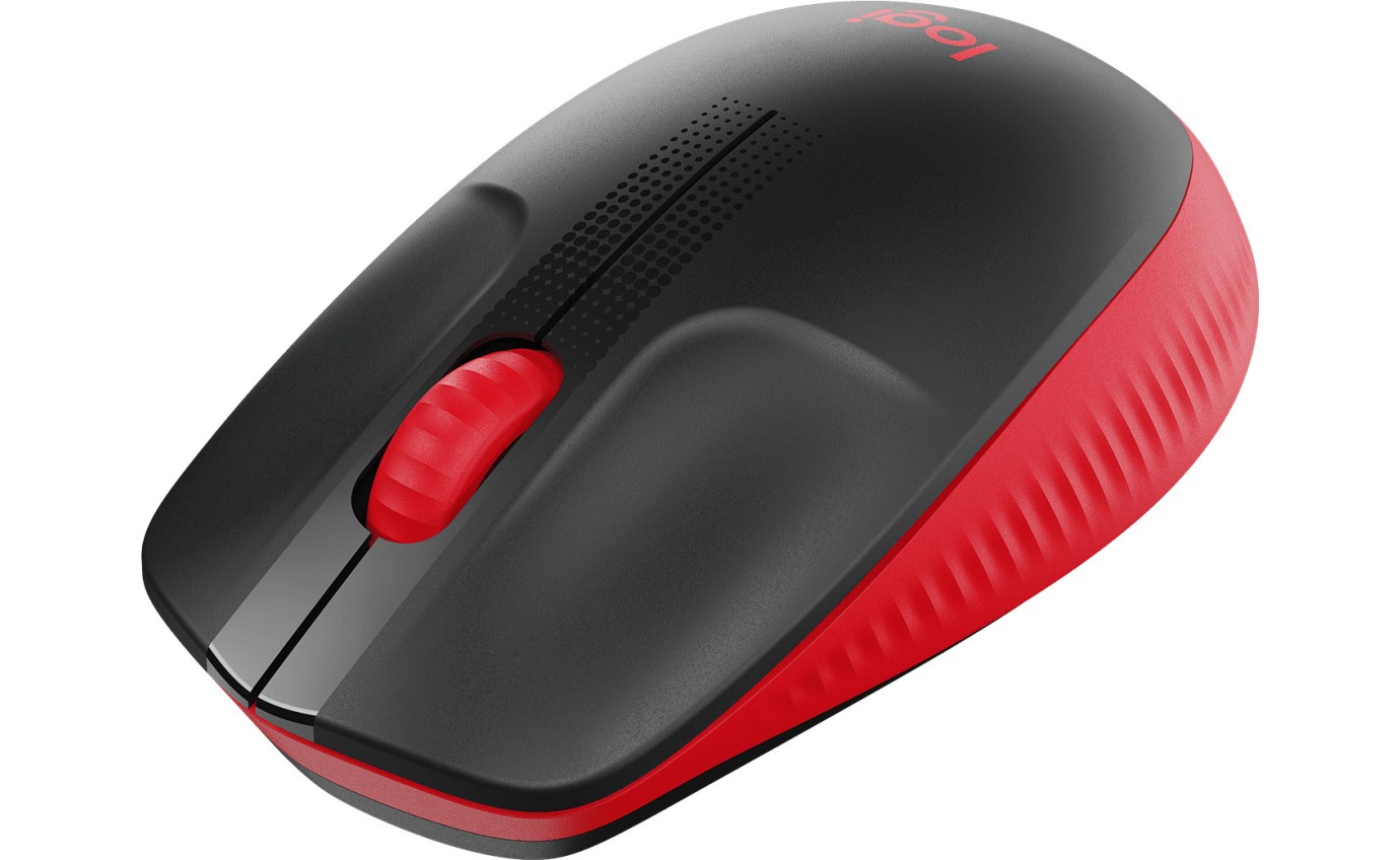 Logitech M190 Full-Size Wireless Mouse (Red) 910005915