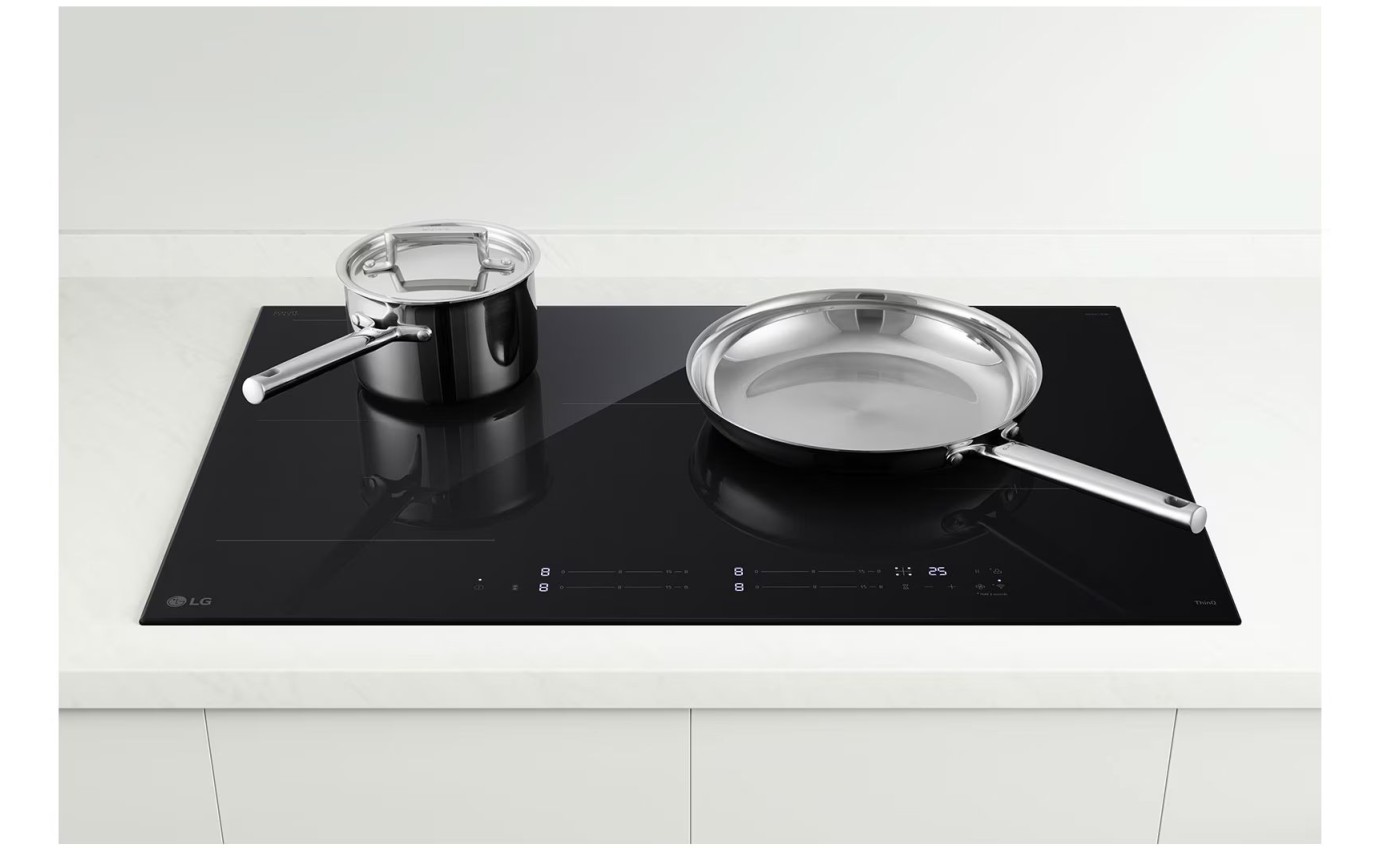 LG 80cm 4 Zone Induction Cooktop BCI807T4BG