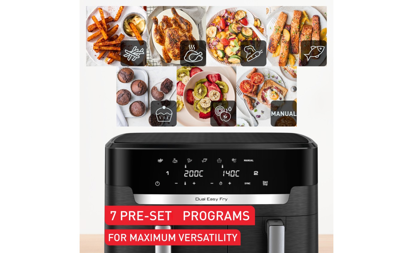 Tefal Dual Easy Fry XXXL Air Fryer EY9428