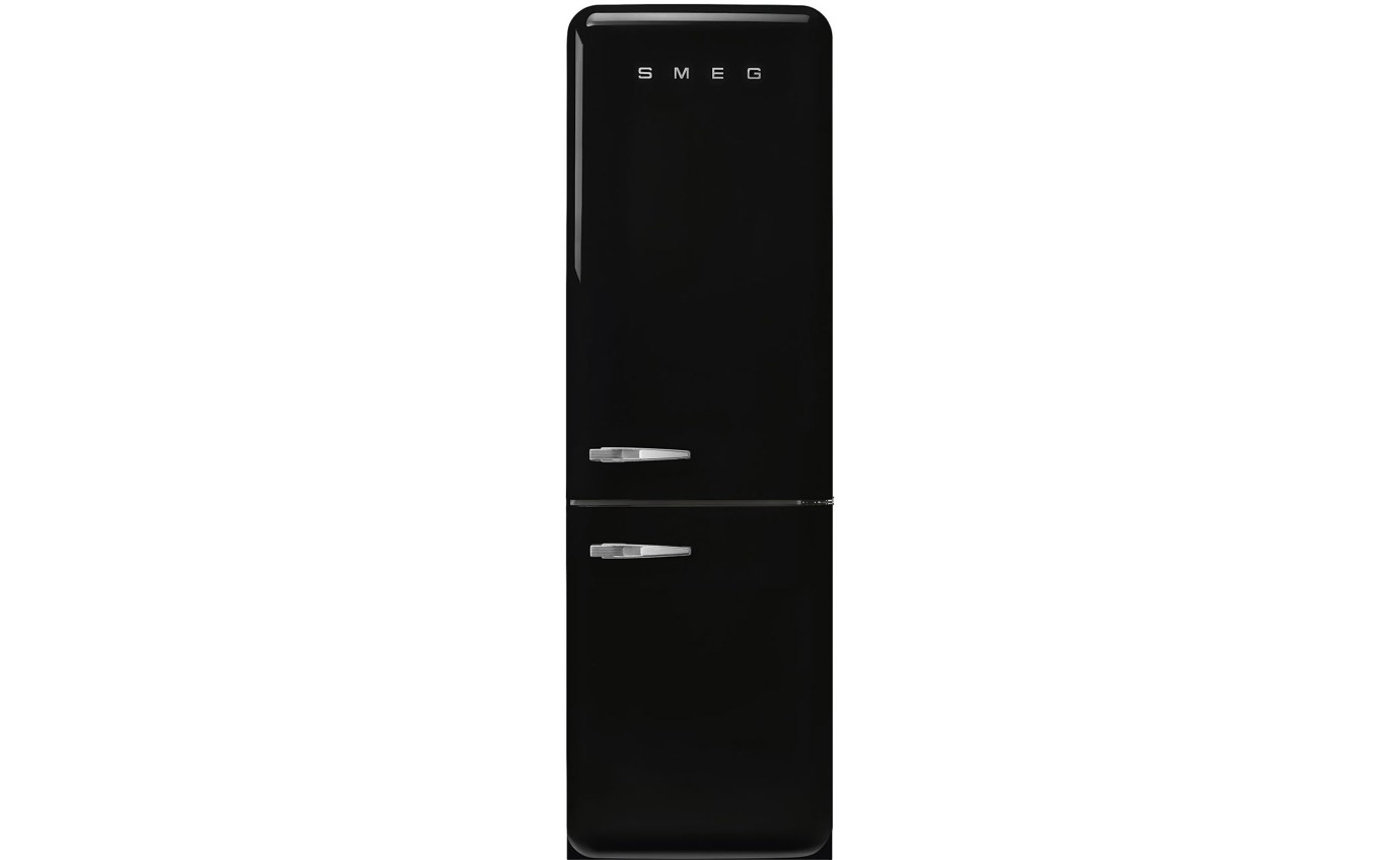 Smeg 331L 50s Style Retro Bottom Mount Fridge (Black) FAB32RBL5AU