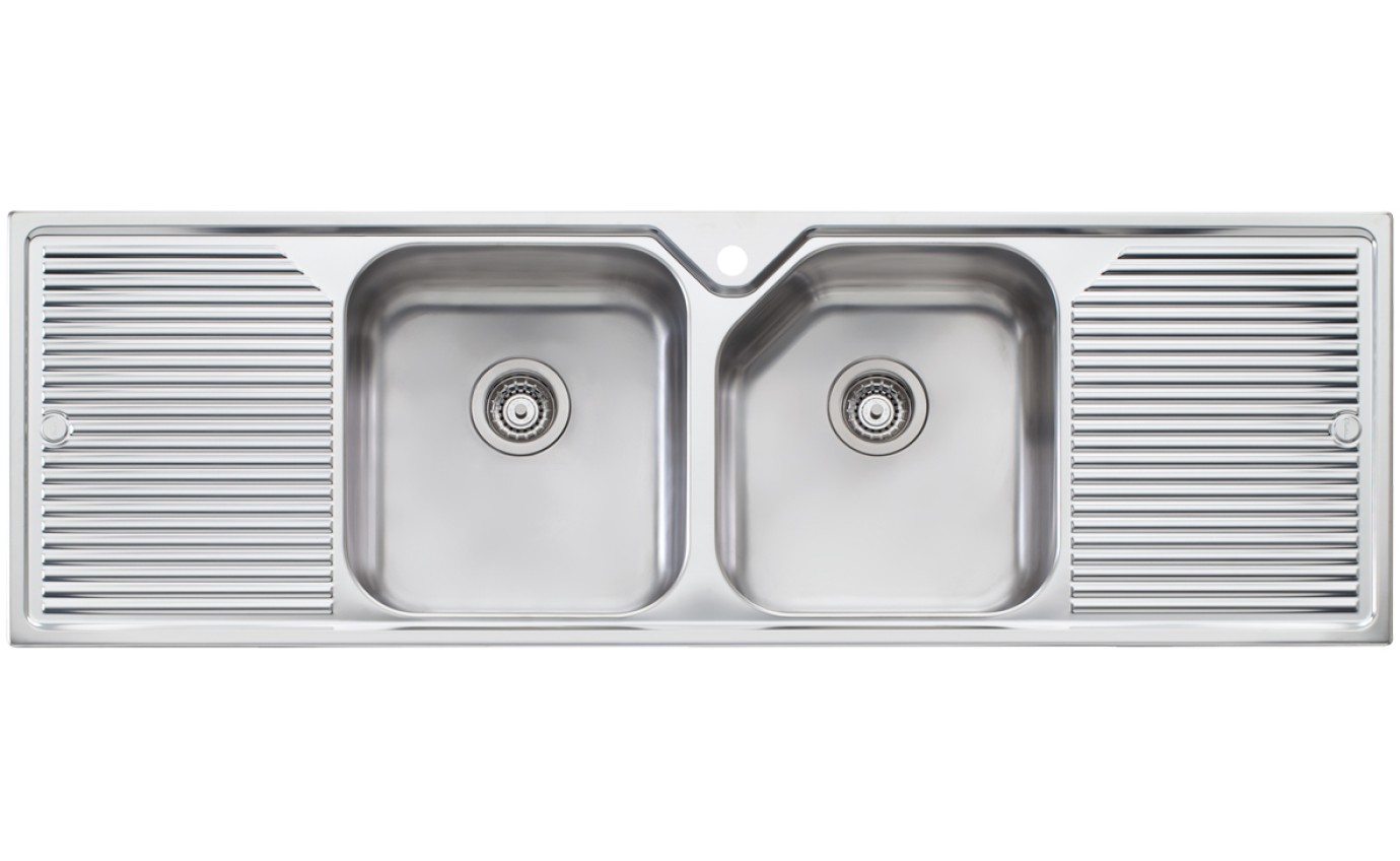 Oliveri Nu-Petite Double Bowl Double Drainer NP6531TH