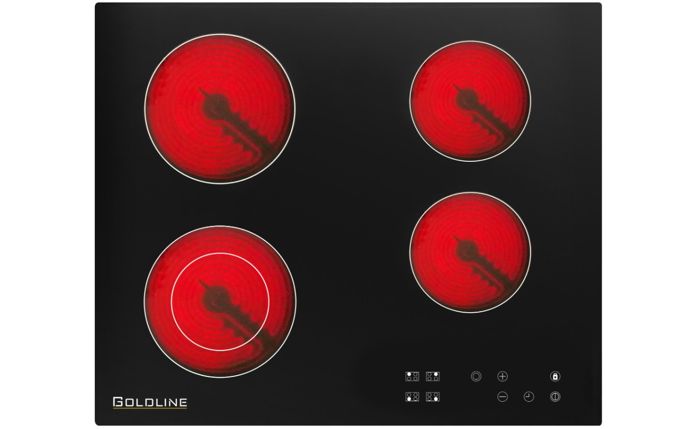 Goldline 60cm 4 Zone Ceramic Cooktop RH604A