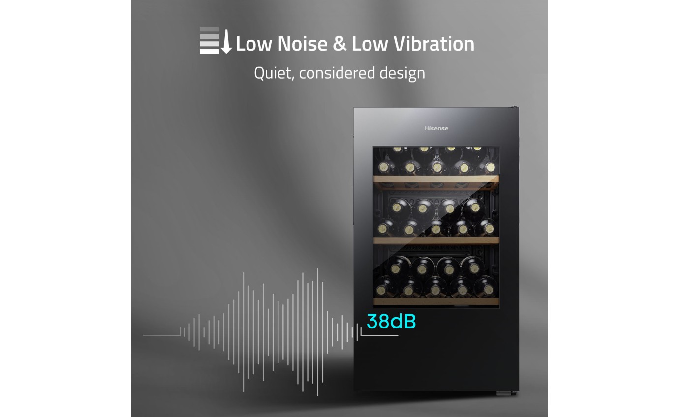 Hisense 30 Bottle Wine Cabinet (Black) HRWC31