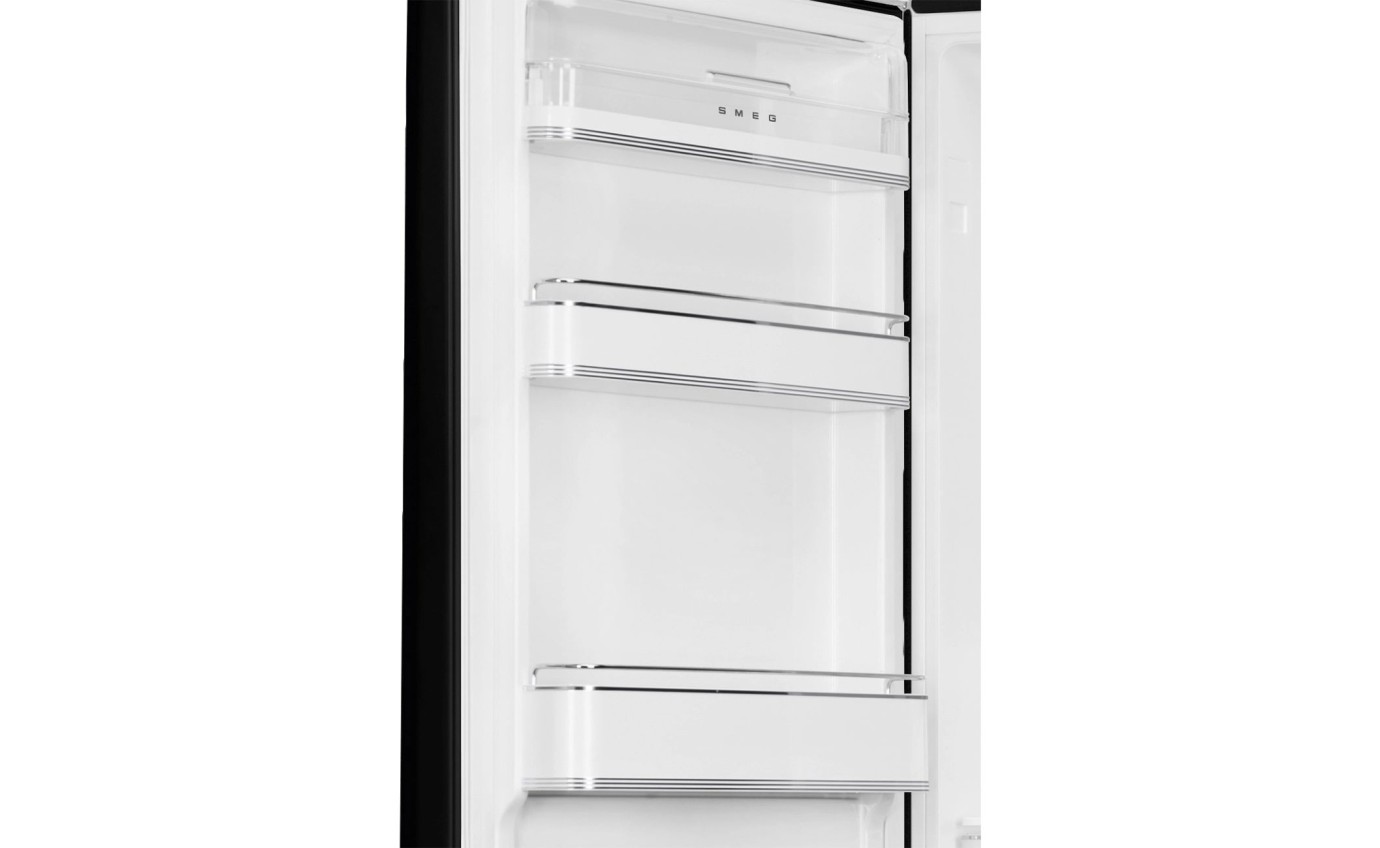 Smeg 331L 50s Style Retro Bottom Mount Fridge (Black) FAB32LBL5AU