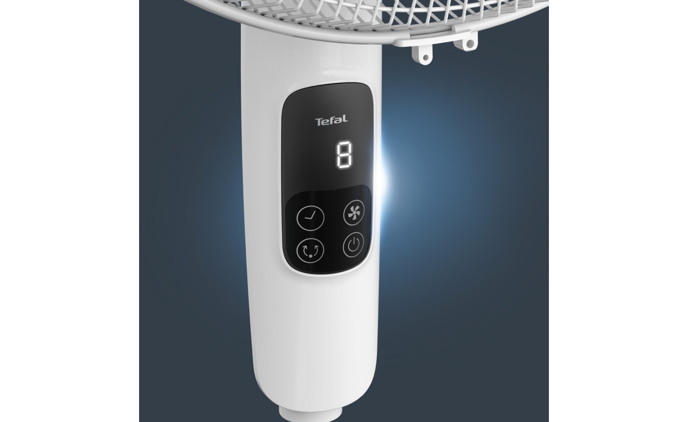 Tefal Turbo Silence Eco Pedestal Fan with Remote VF5450