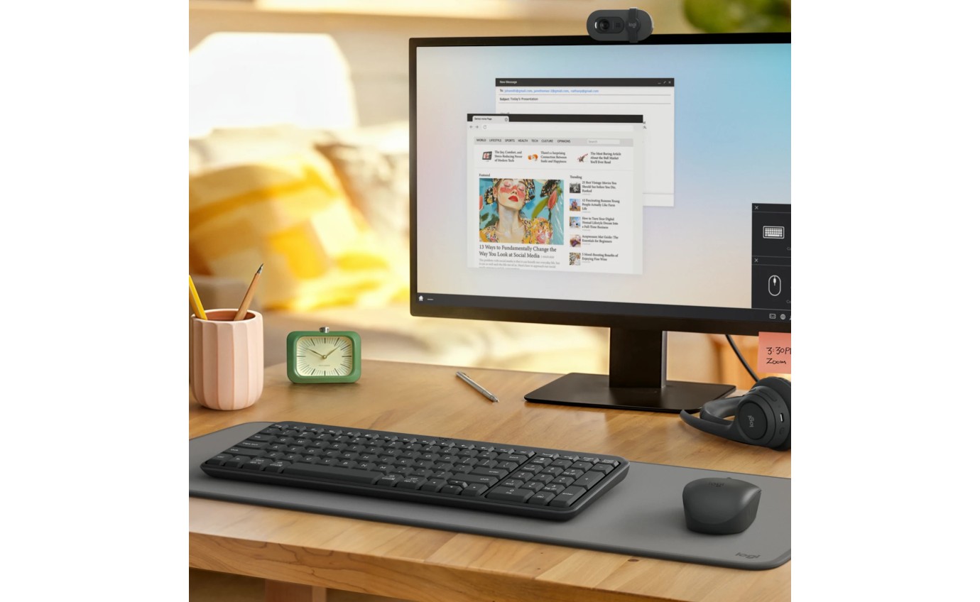 Logitech MK250 Compact Bluetooth&reg; Wireless Combo (Graphite) 920013559