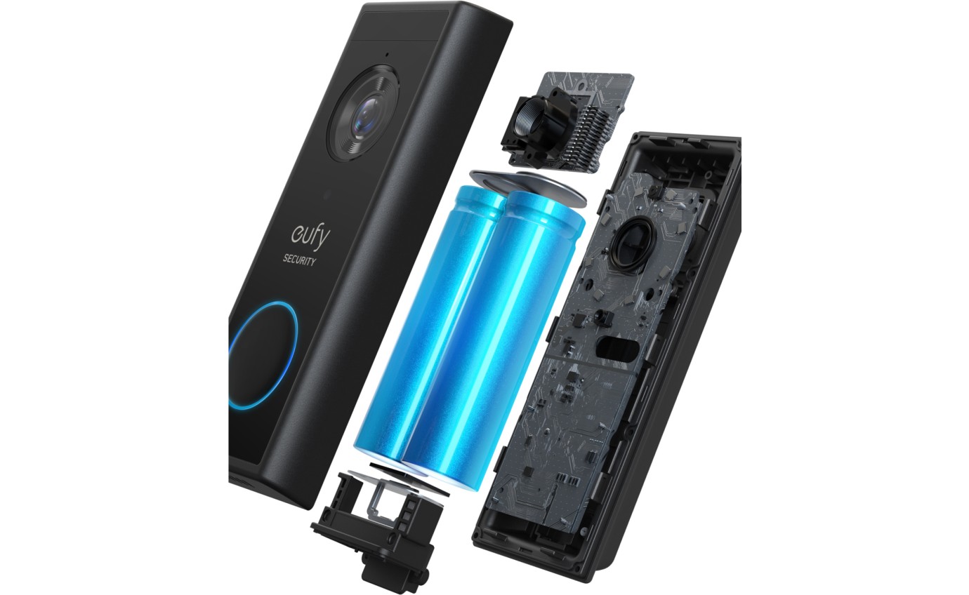 eufy Security Video Doorbell 2K Wireless with Homebase 2 E8210CW1