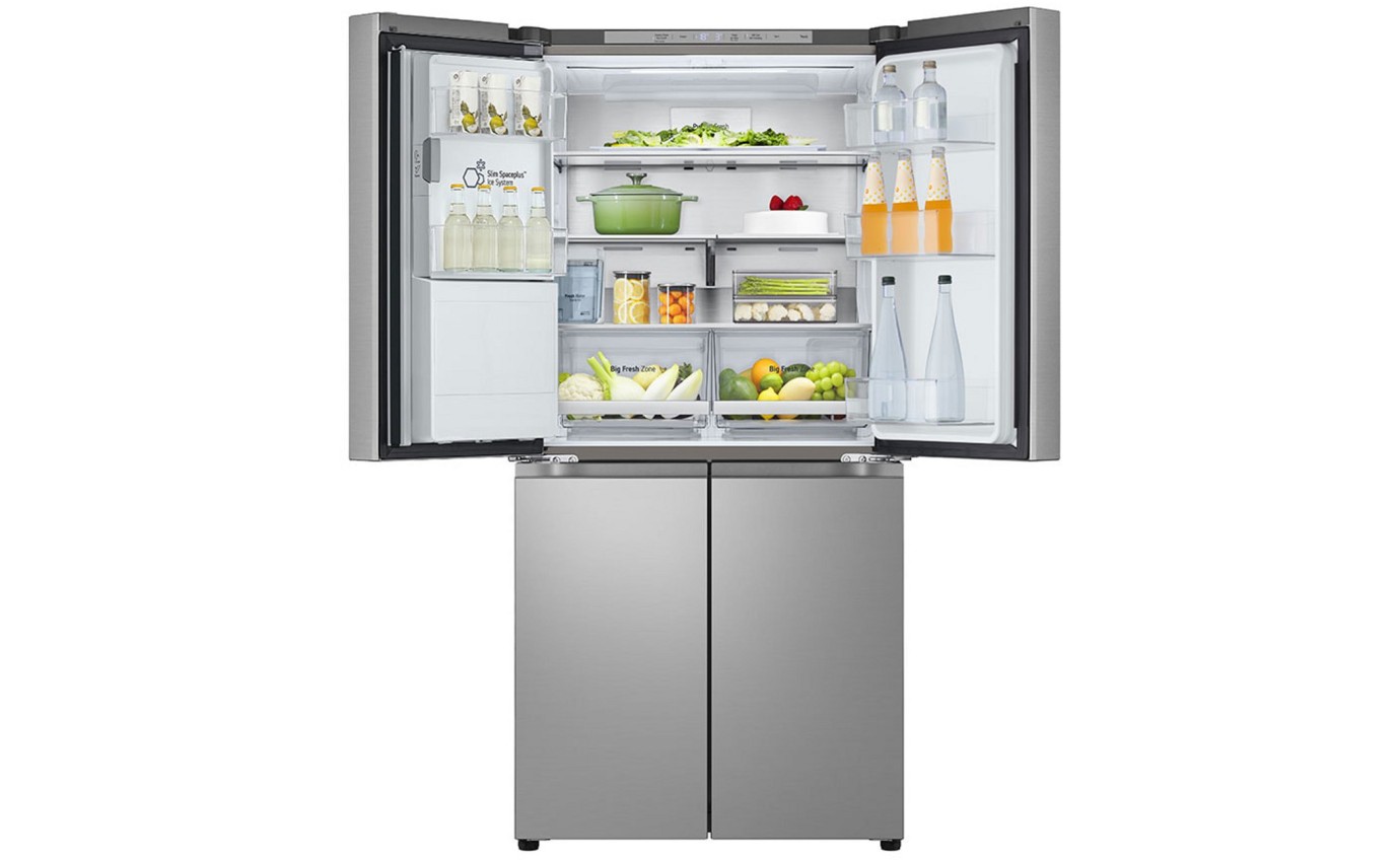 LG 506L Slim French Door Fridge (Stainless Steel) GFL500PL