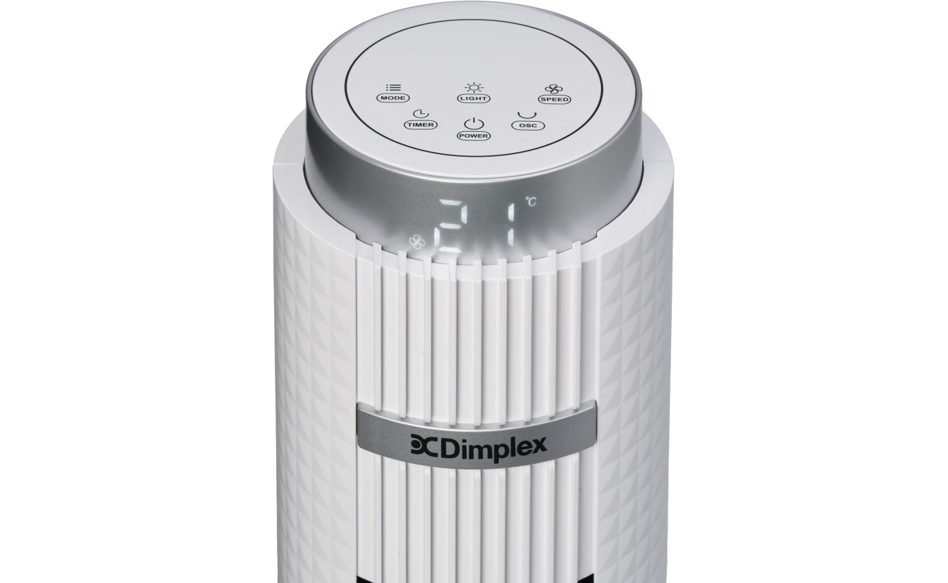 Dimplex 93cm Tower Fan with Night Light DCTF93NL