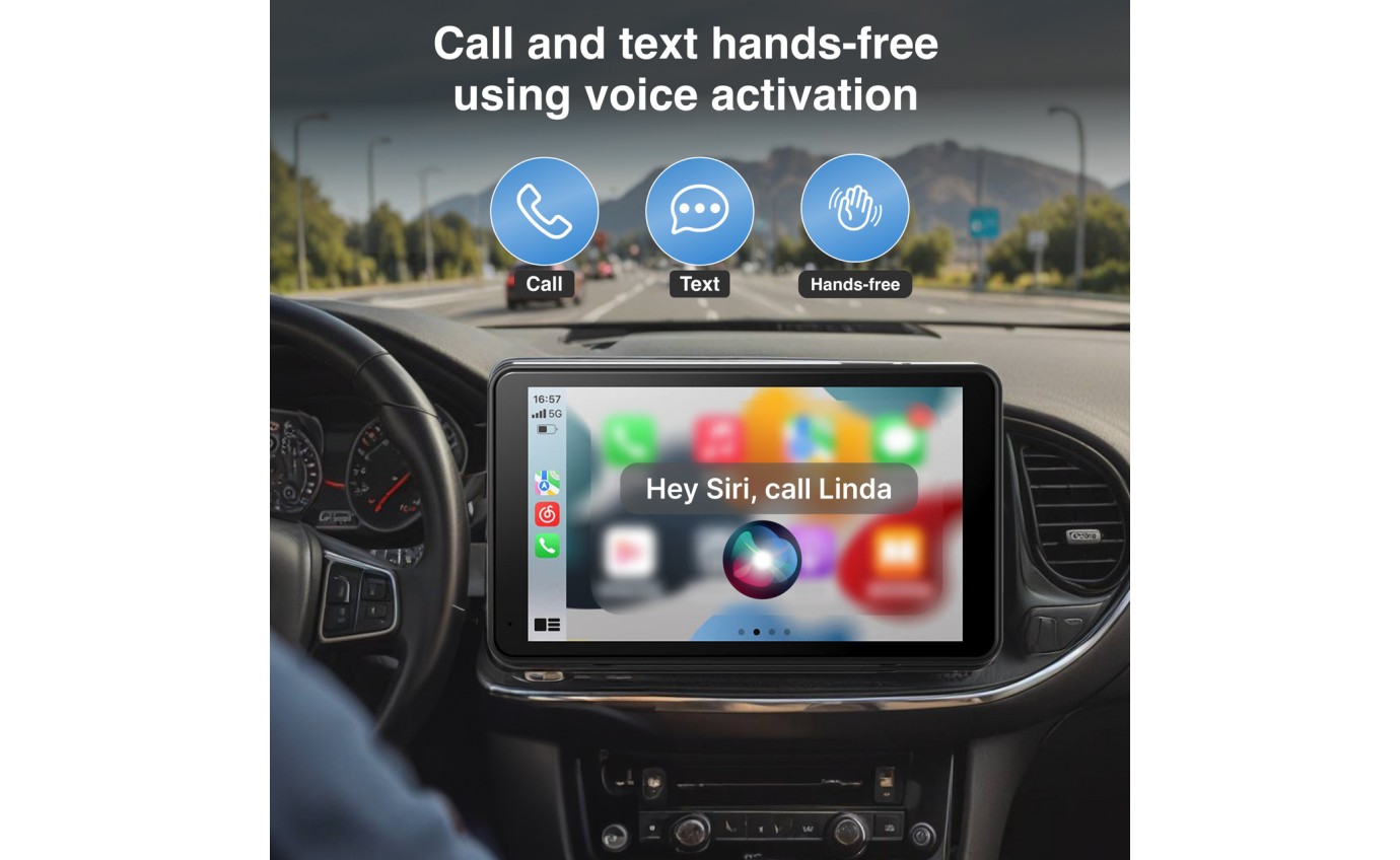 Laser 7 inch Portable CarPlay Android Auto Touchscreen NAVC7CP931