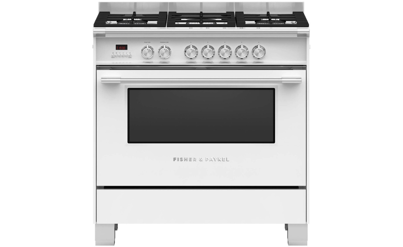 Fisher & Paykel 90cm Series 7 Classic 5 Burner Dual Fuel Cooker OR90SCG4W1