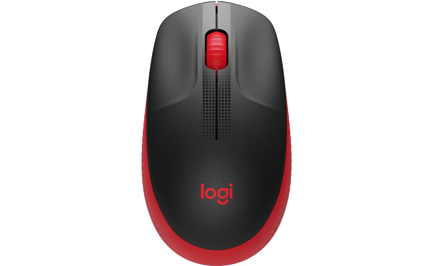 Logitech M190 Full-Size Wireless Mouse (Red) 910005915