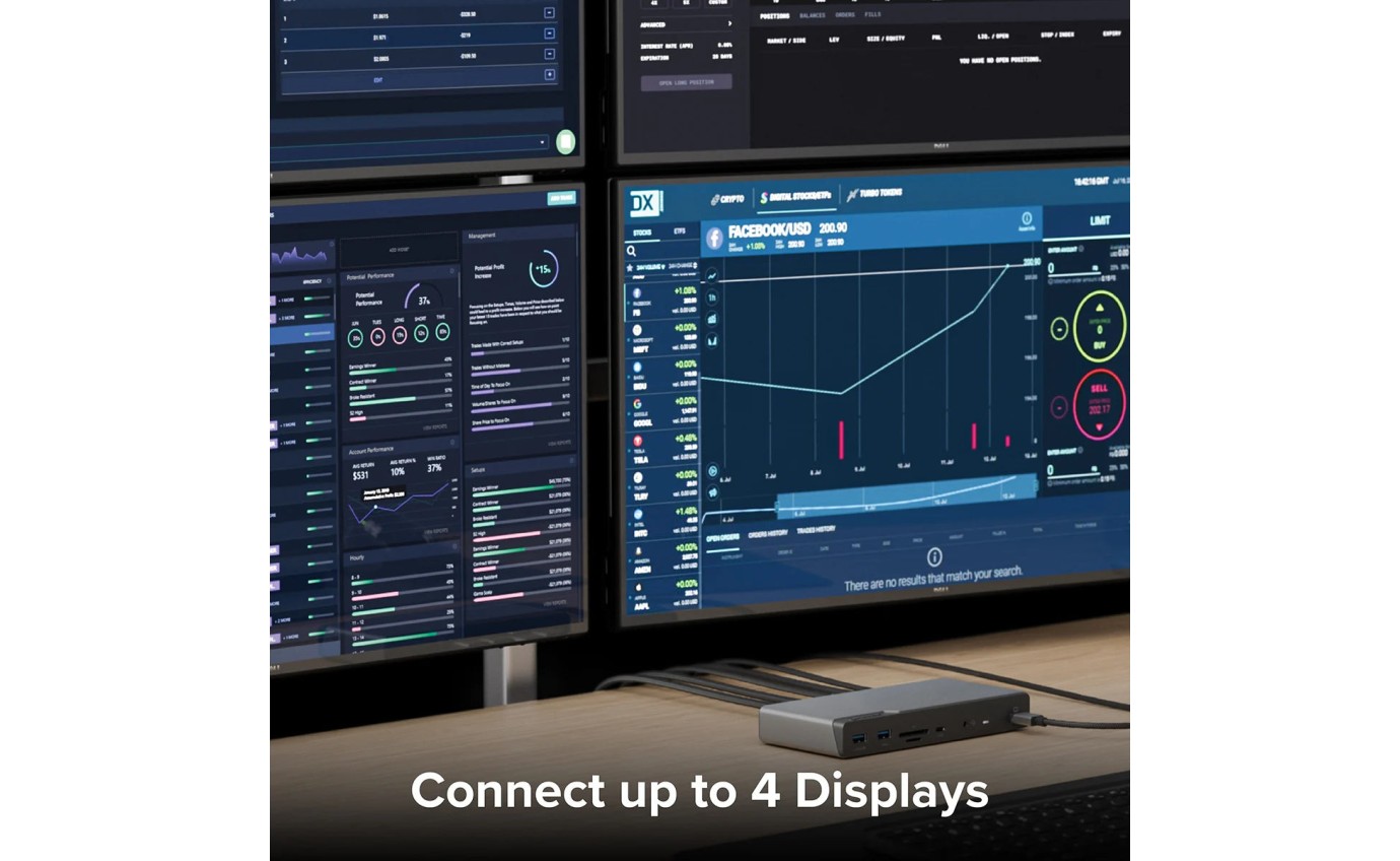 ALOGIC DV4 Universal Quad Display Docking Station DUCDV4KIT1