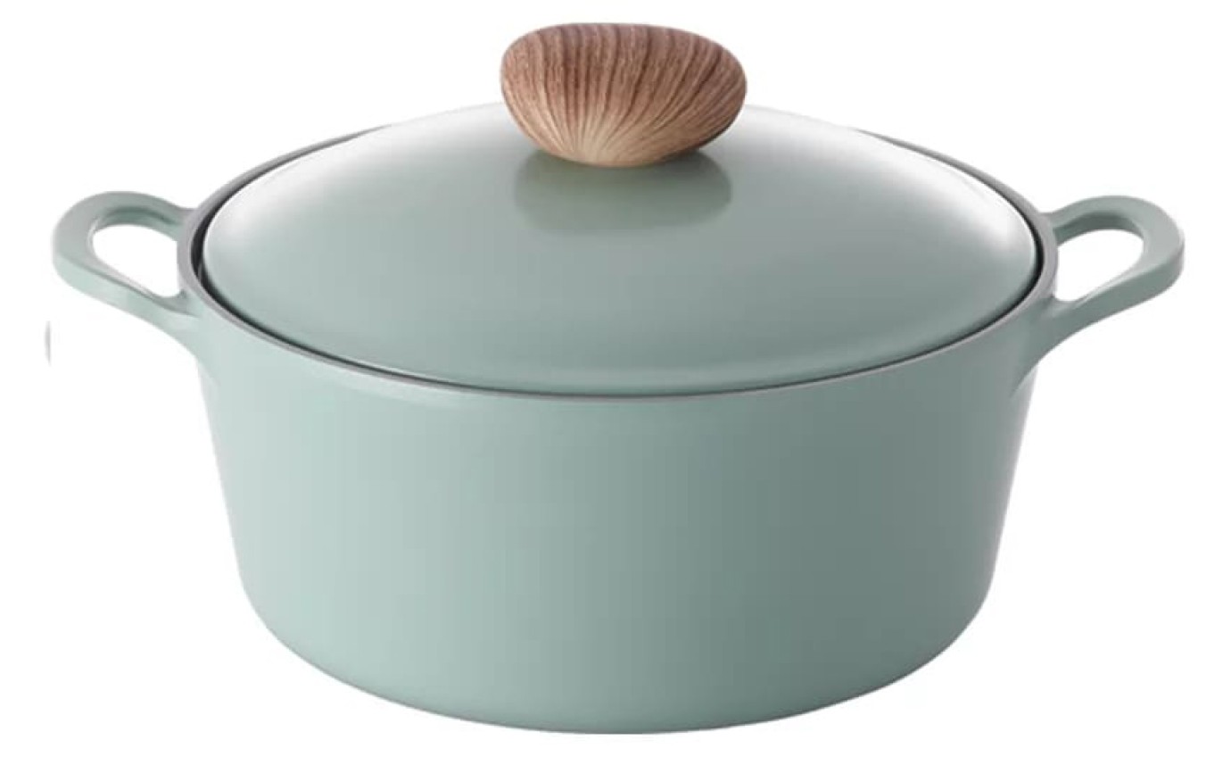 Neoflam Retro 22cm Stockpot Induction with Die-Cast Lid Green Demer EKRDC22G