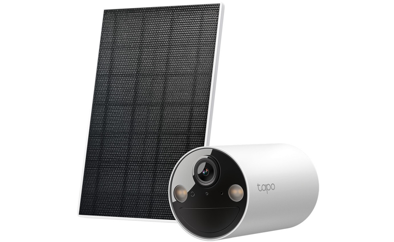 Tapo 2K 3MP Smart Wire-Free Indoor/Outdoor Solar-Powered Security Camera Kit TAPOC410KIT