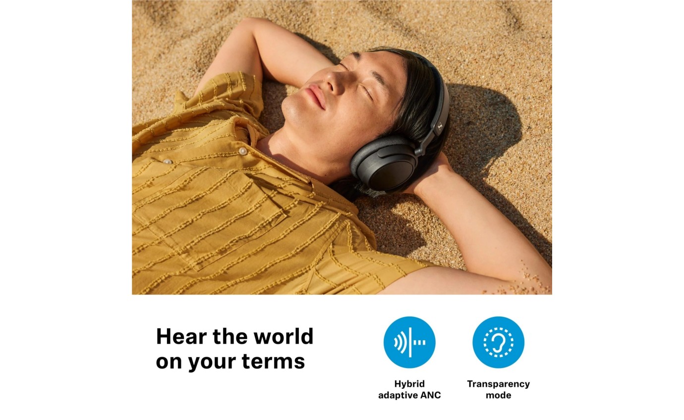 Sennheiser Accentum Plus Adaptive Noise Cancelling Wireless Over-Ear Headphones (Black) 11901351338