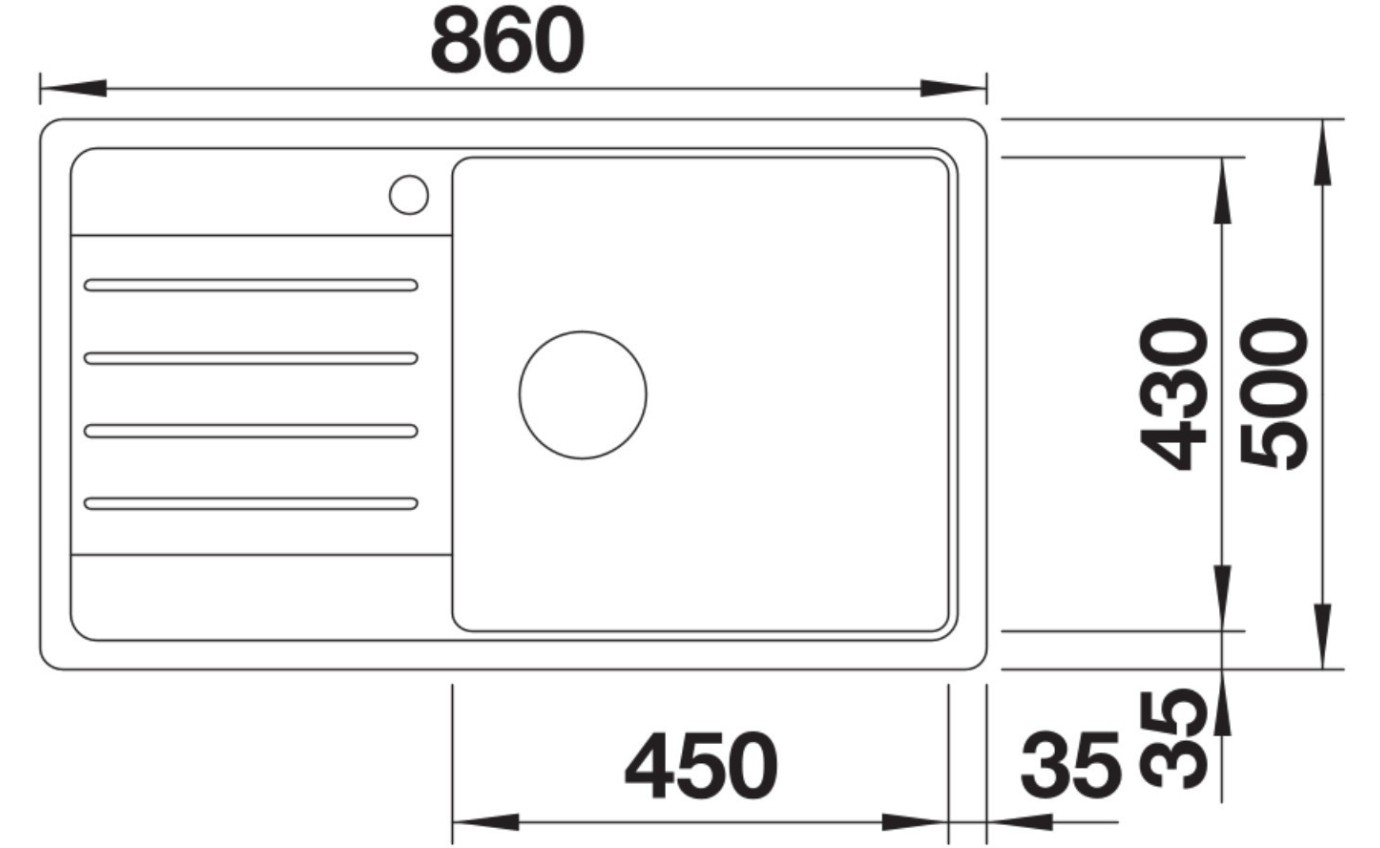 Blanco LEGRA XL 6S Classic Sink (White) LEGRAXL6SRW