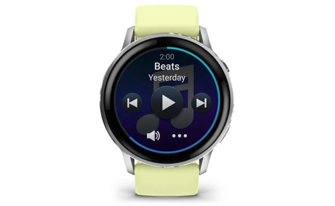 Garmin Venu&reg; 4 Smartwatch 45mm (Silver/Citron Silicone Band) 0100301402