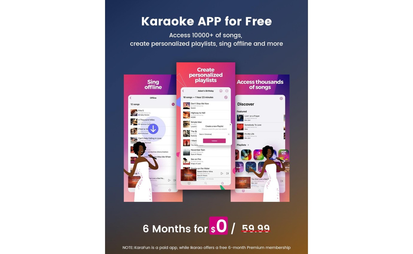 Ikarao Shell S1 Premium Portable Karaoke Machine IKSHELLS1