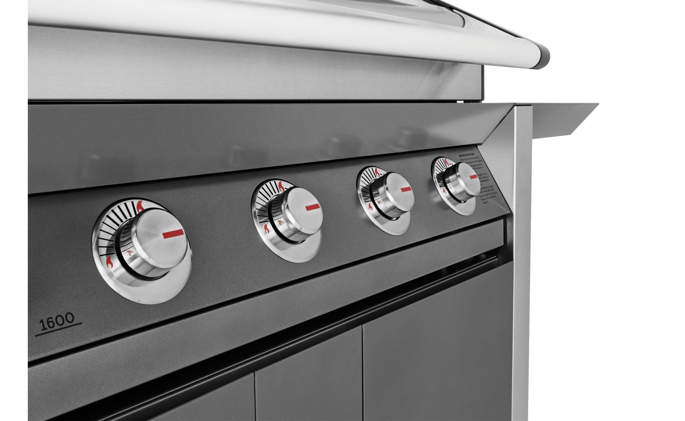 BeefEater 1600 Series 5 Burner BBQ & Trolley (Dark Stainless Steel) BMG1651DA