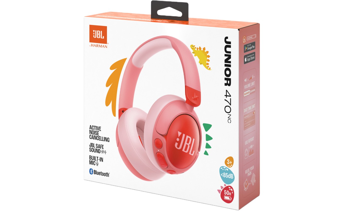 JBL Junior 470NC Noise Cancelling Headphones (Pink) JBLJR470NCPIK