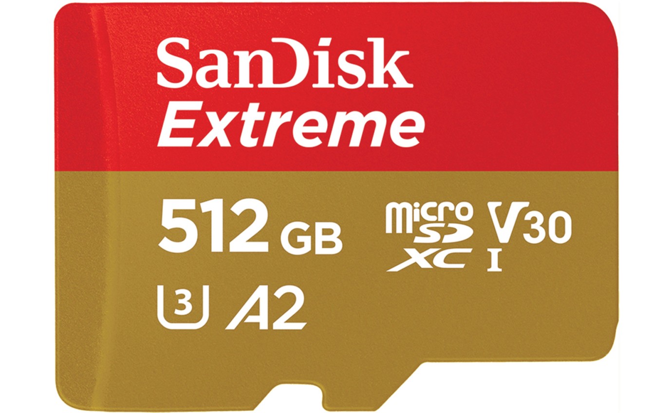 SanDisk 512GB Extreme® microSD Card SDSQXAV512GGN6MA