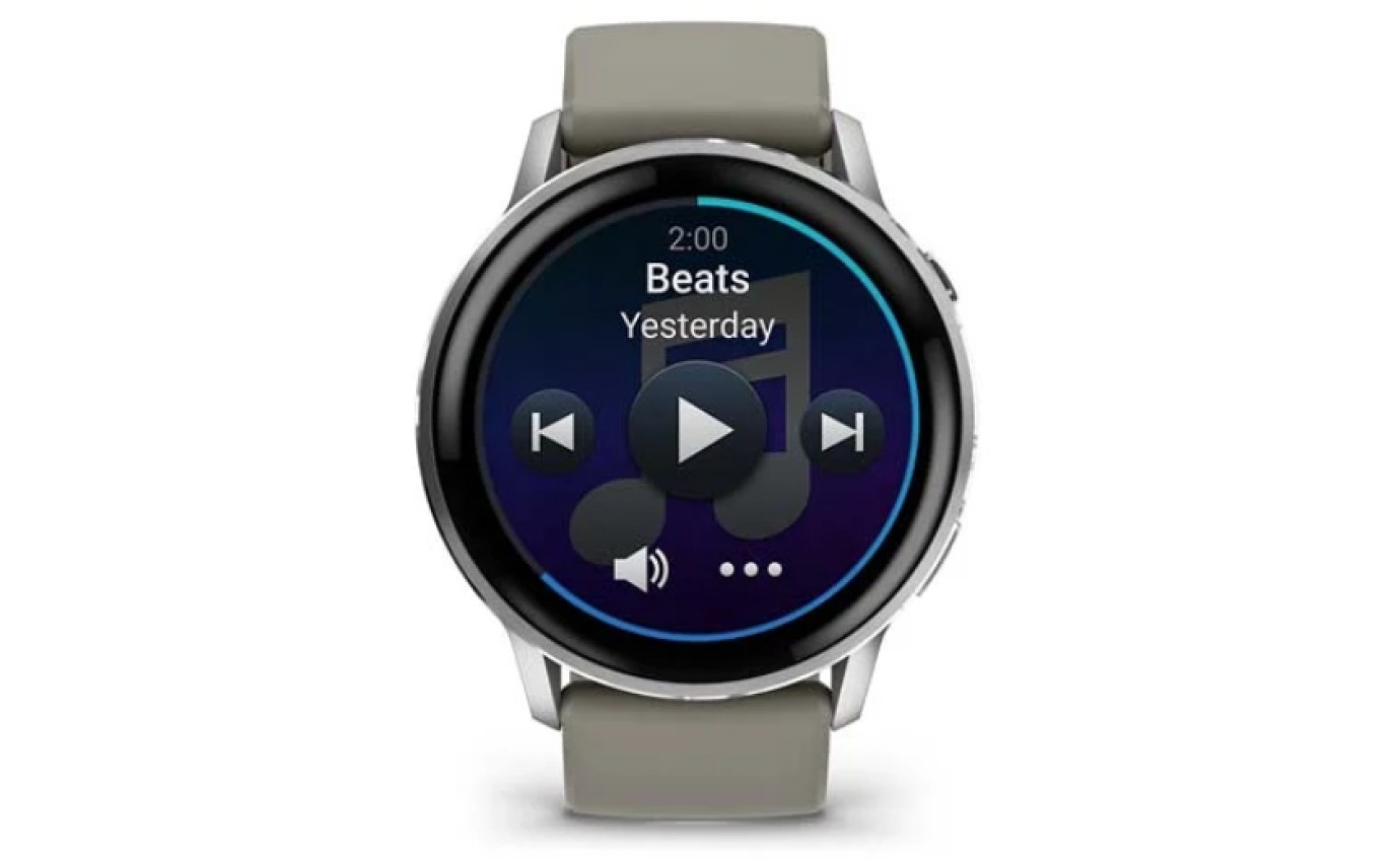 Garmin Venu&reg; 4 Smartwatch 45mm (Silver/Grey Silicone Band) 0100301401