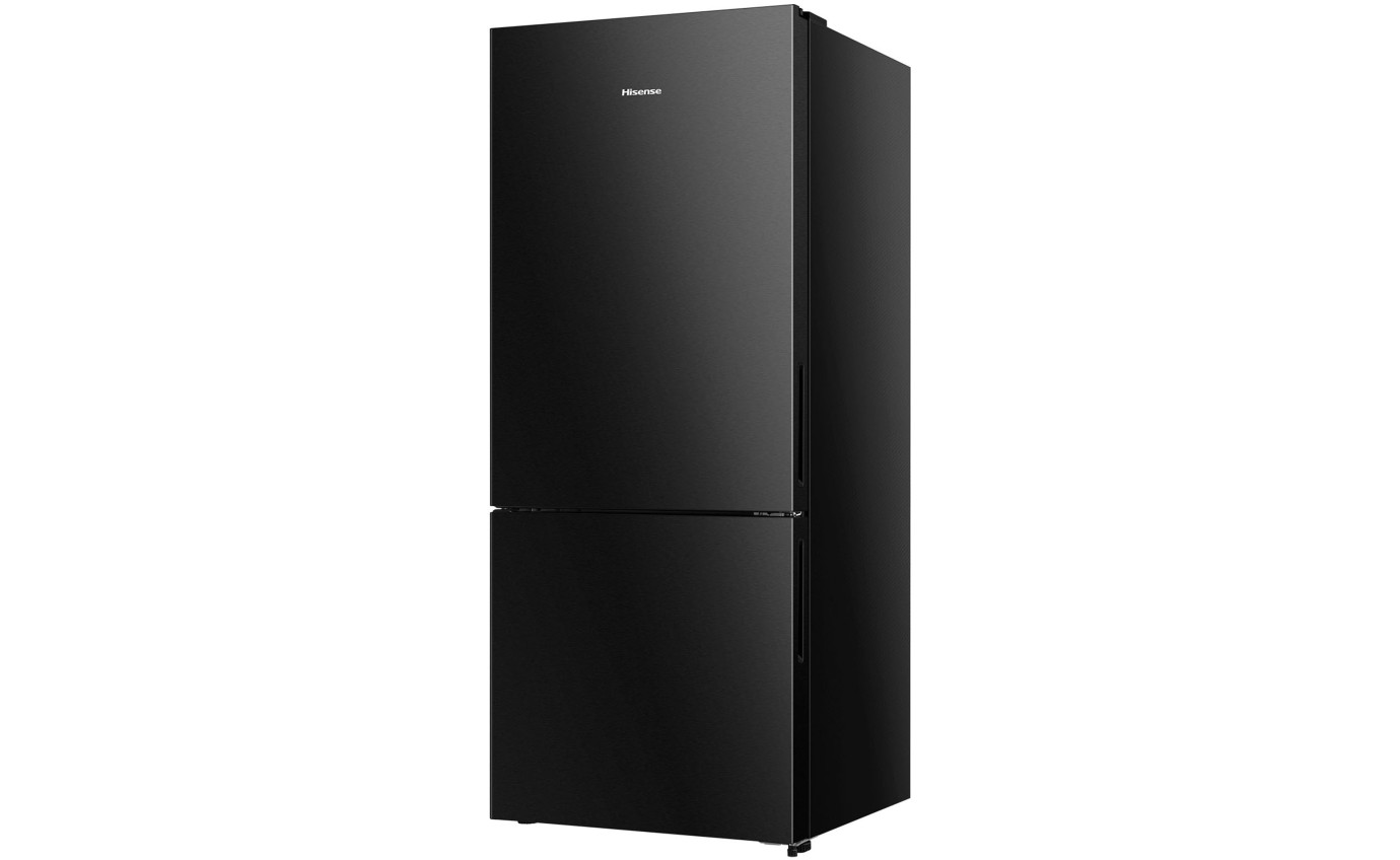 Hisense 417L PureFlat Bottom Mount Fridge (Black Steel) HRBM418B