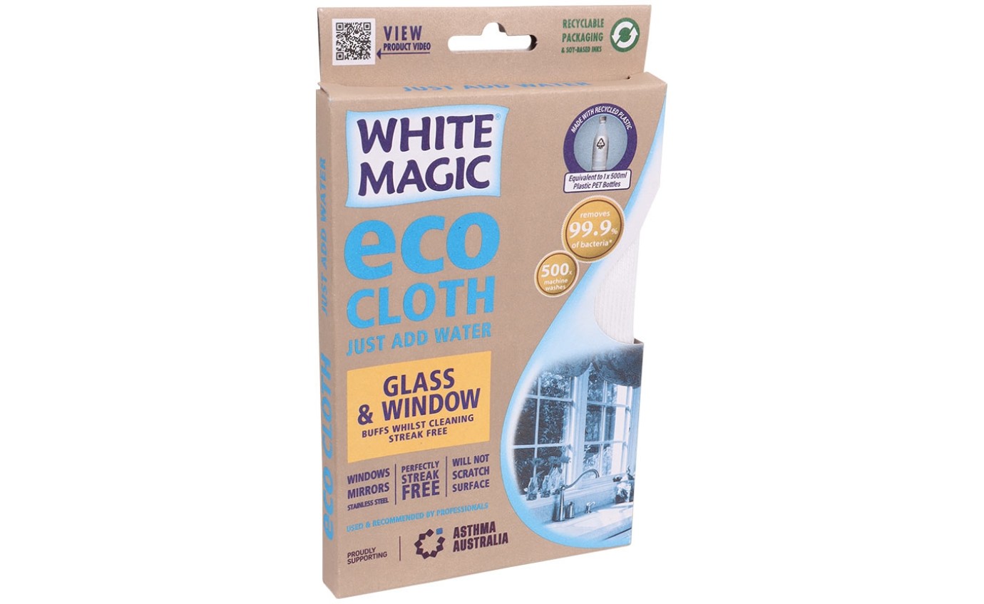 White Magic Eco Cloth Window & Glass WMMFW