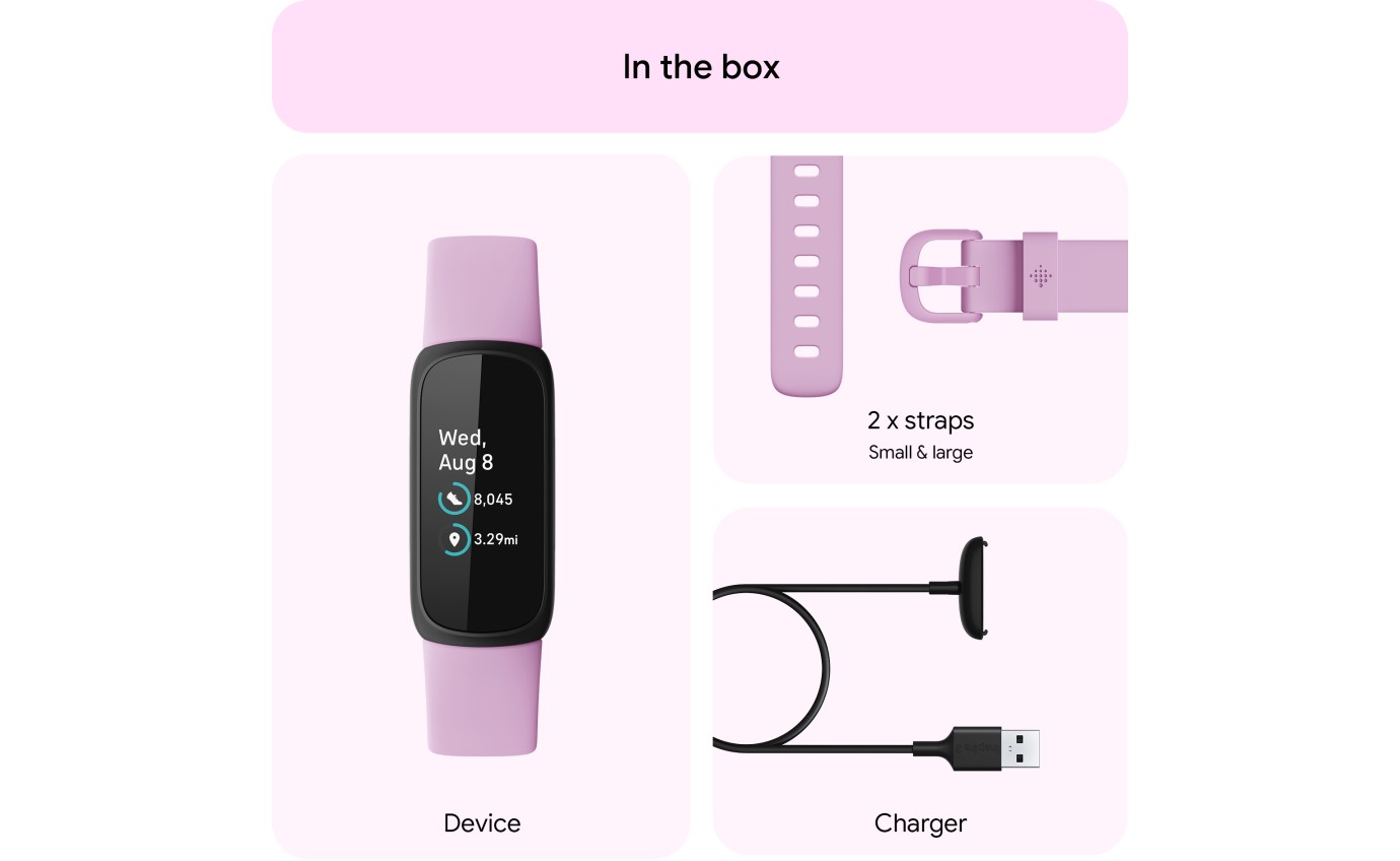 Fitbit Inspire 3 Smartwatch (Lilac Bliss/Black) FB424BKLVFRCJK