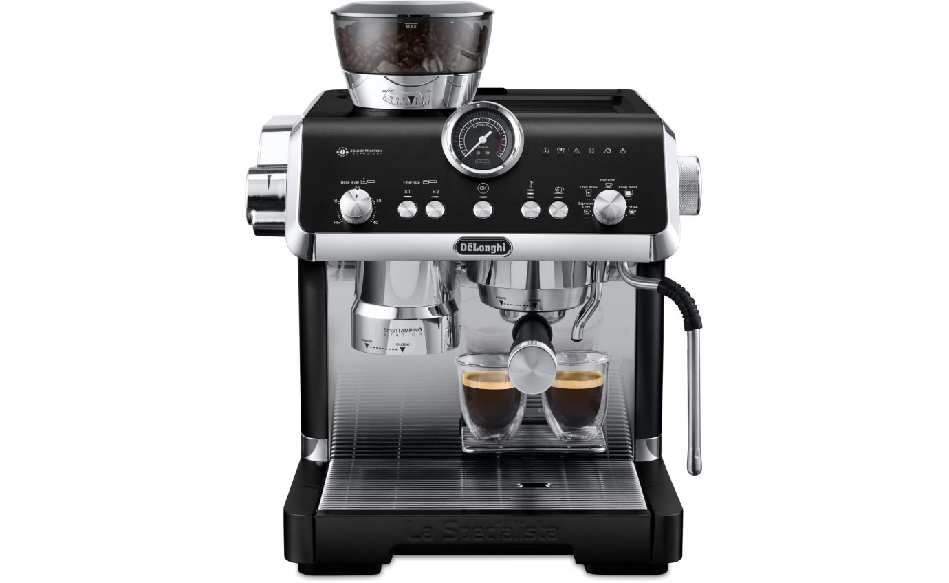 DeLonghi La Specialista Manual Coffee Machine (Opera Black) EC9555BK