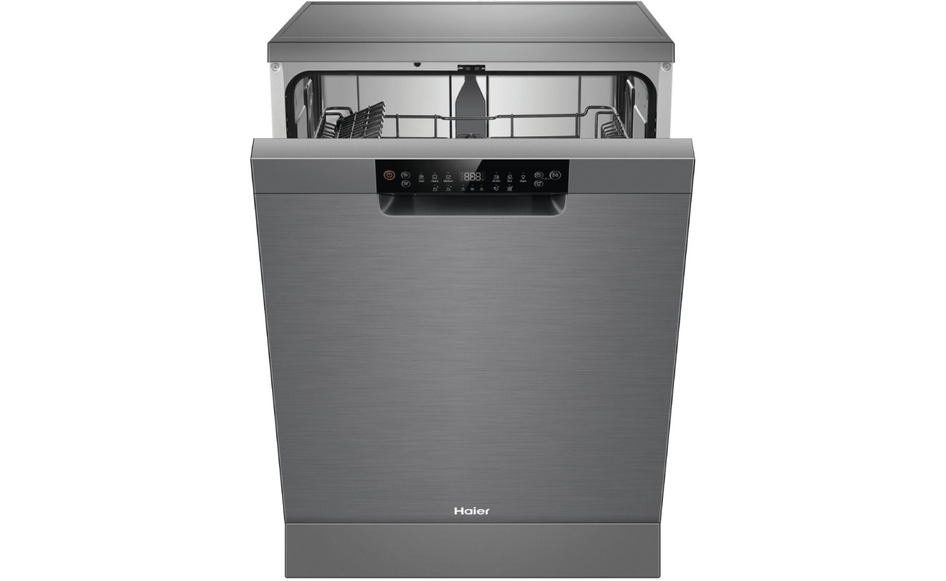 Haier 60cm Freestanding Dishwasher with Sanitise (Satina) HDW15F1S1