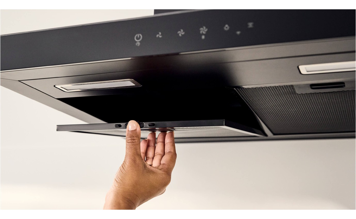 Haier 90cm 600 Series Box Chimney Wall Rangehood (Black) HC90BMB2