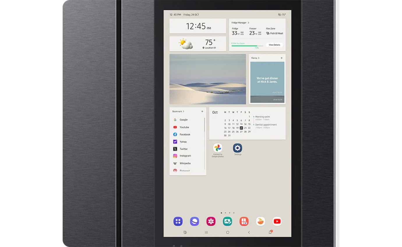 Samsung 809L AI Family Hub&trade; French Door Refrigerator SRF9800BFH