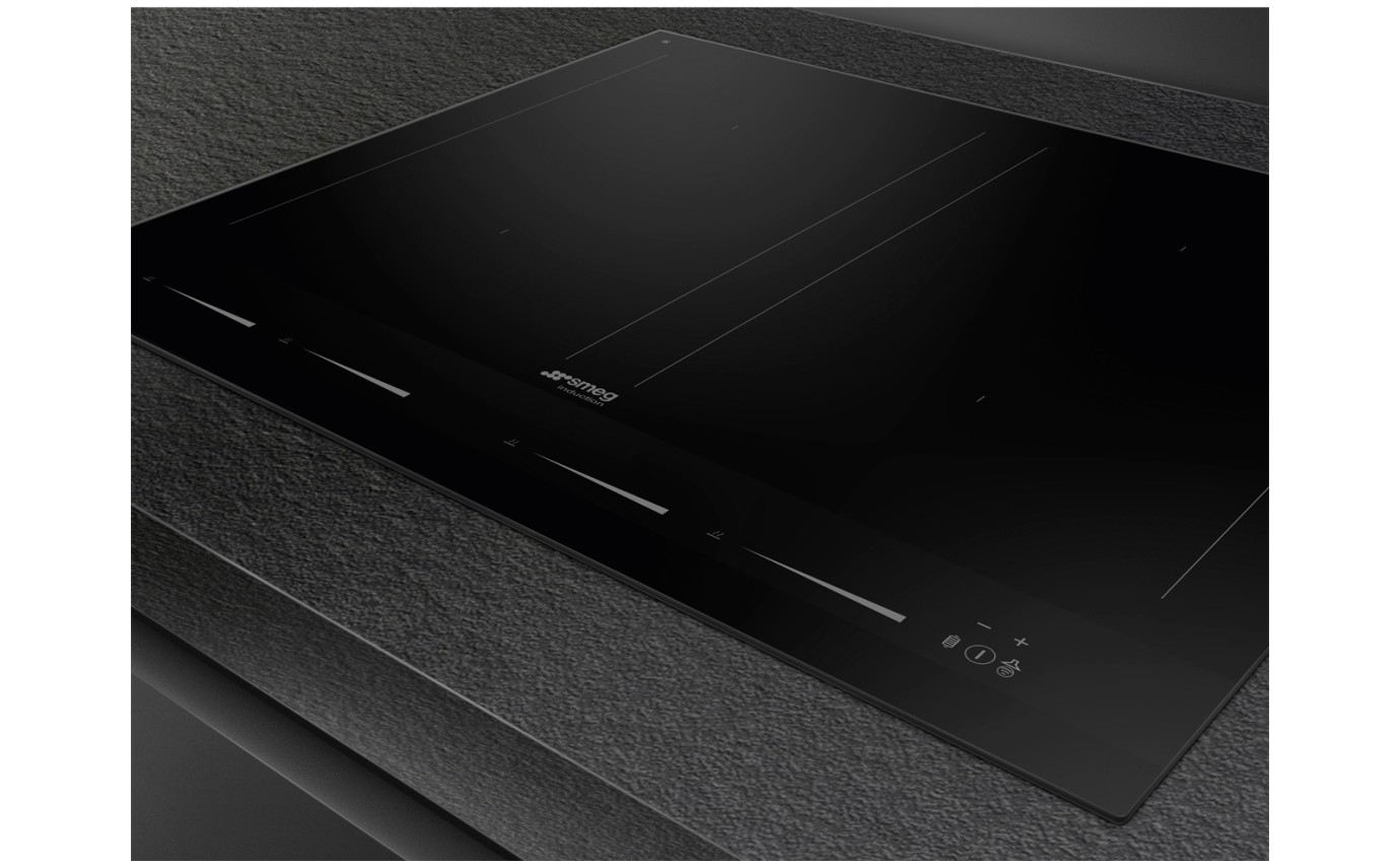 Smeg 60cm Linea Induction Cooktop (Midnight Black) SIM1644D