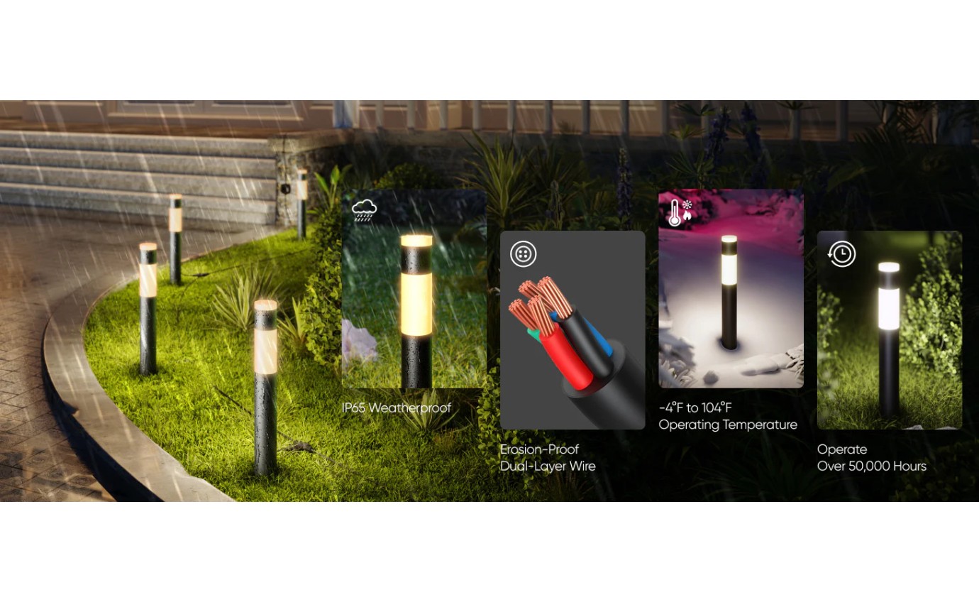 eufy Outdoor Pathway Lights E10 (4 Pack) T8L30C11