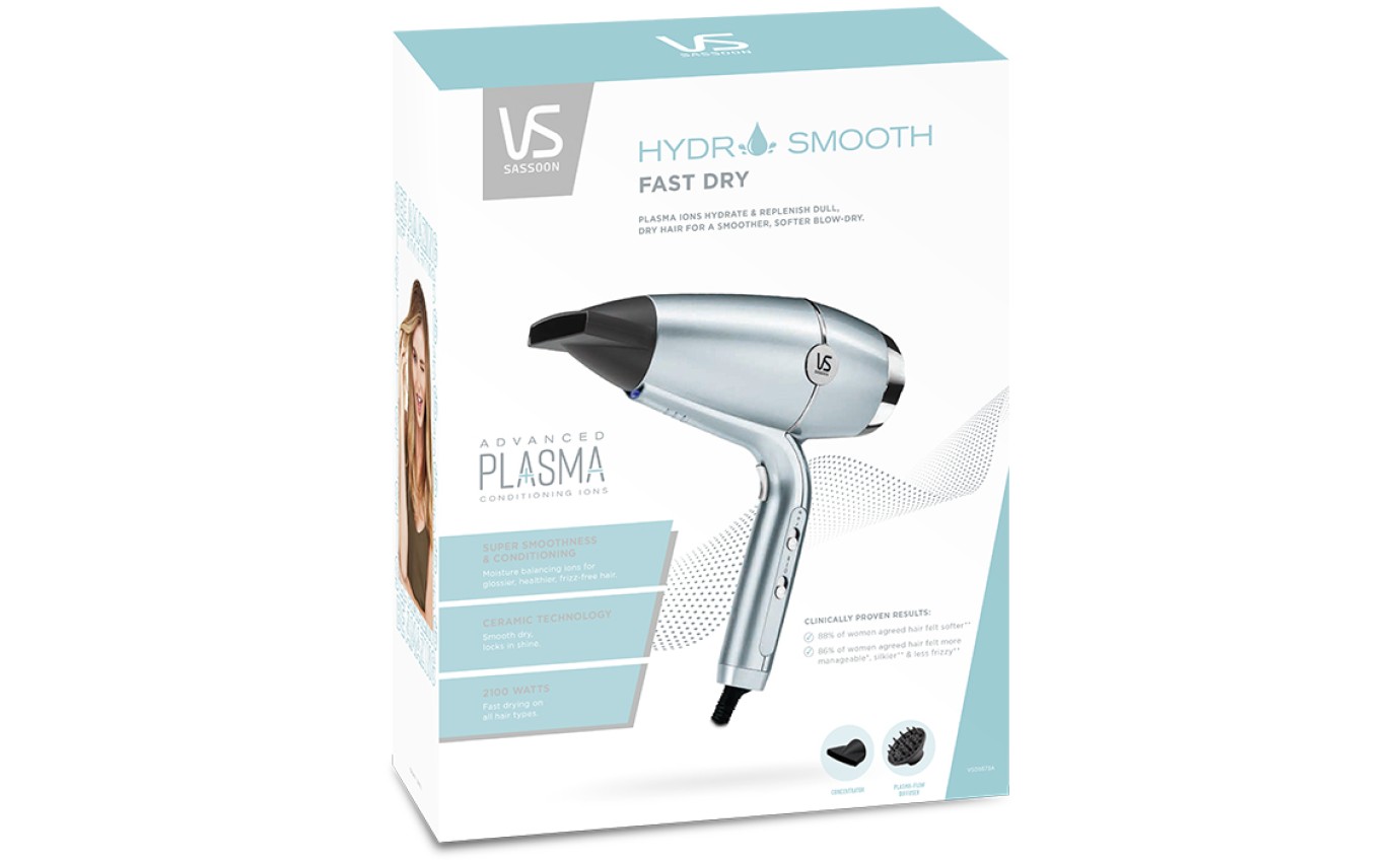 VS Sassoon Hydro Smooth Fast Dry Hair Dryer VSD5573A