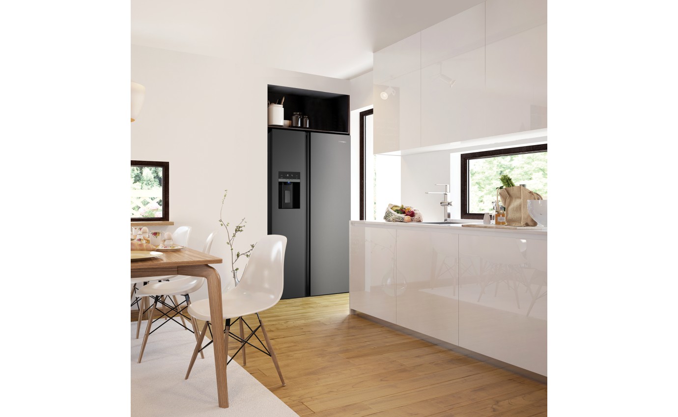 Westinghouse 596L Side by Side Fridge WSE6670BA