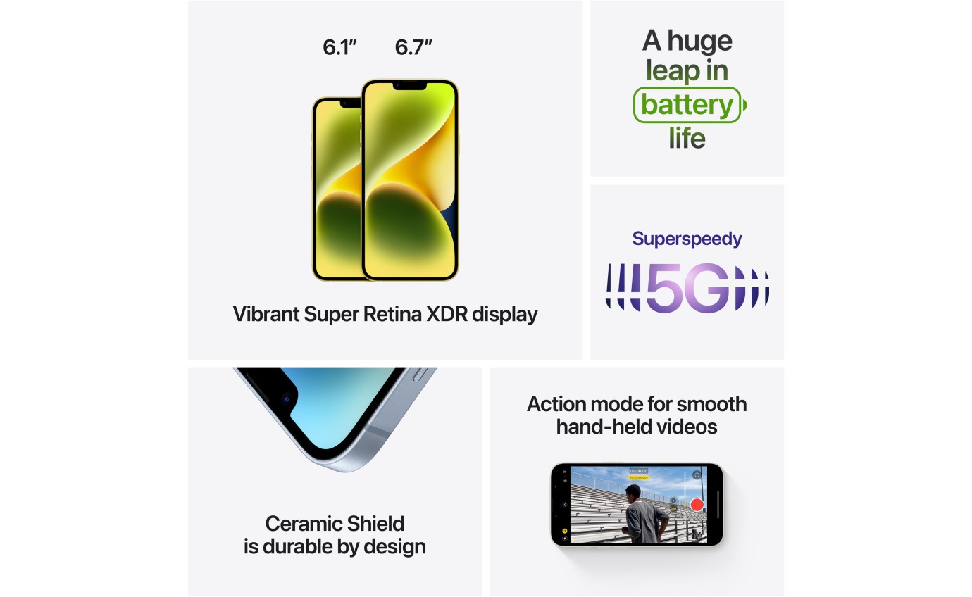 Apple iPhone 14 256GB (Yellow) MR3Y3ZPA