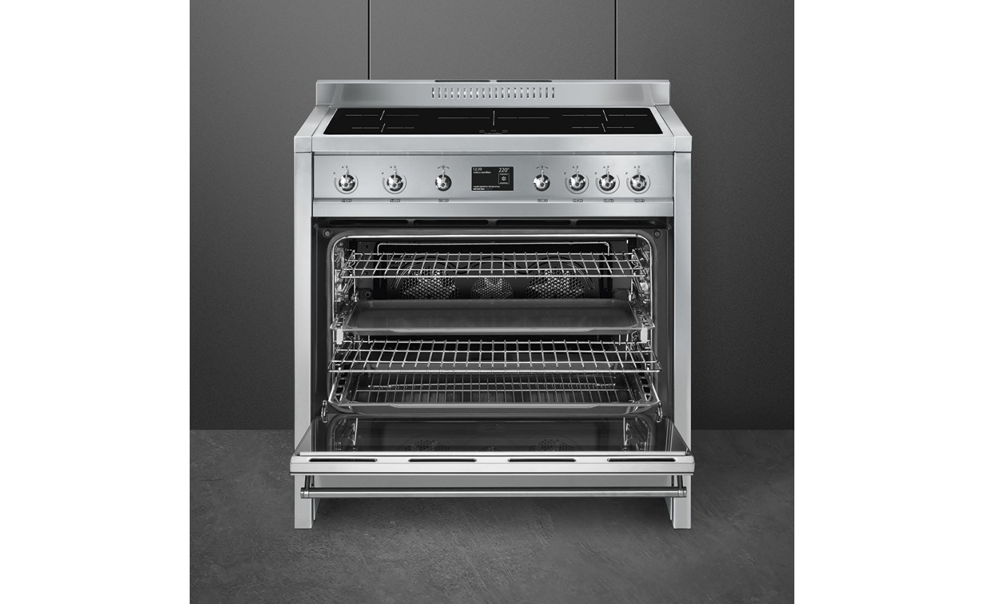 Smeg 90cm Freestanding Induction Pyrolytic Cooker A1PYID9