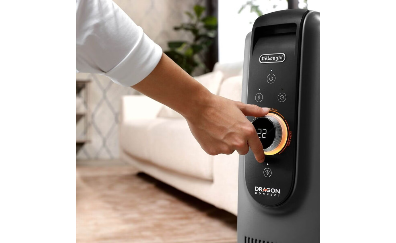 DeLonghi Dragon 5 Pro Connect 2400W Oil Column Heater TRD51024WIFIG