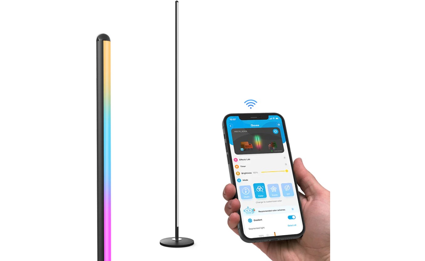 Govee RGBICW Corner Floor Lamp (Matter) H8076E13