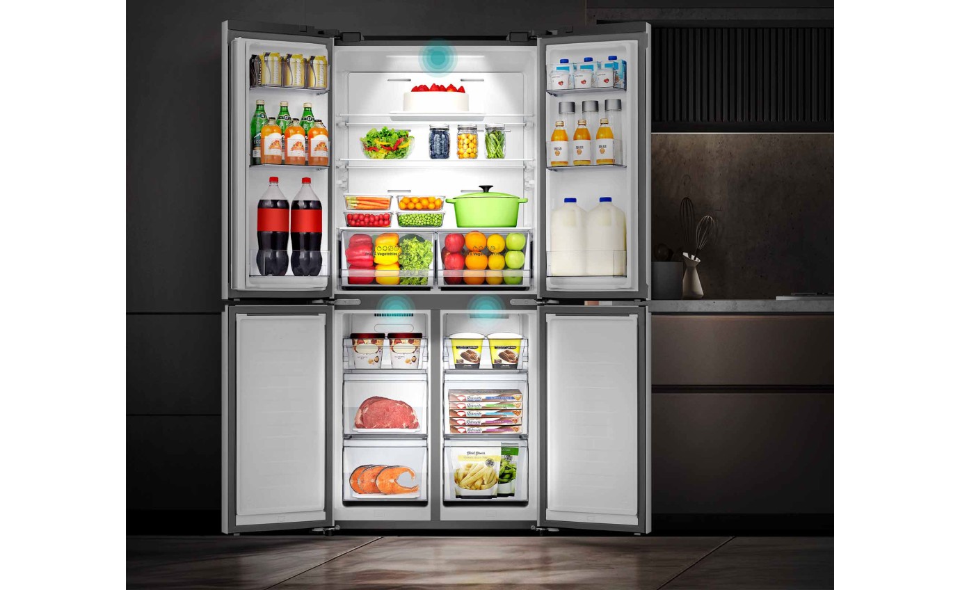 Hisense 483L French Door Refrigerator (Stainless Steel) HRCD483TS