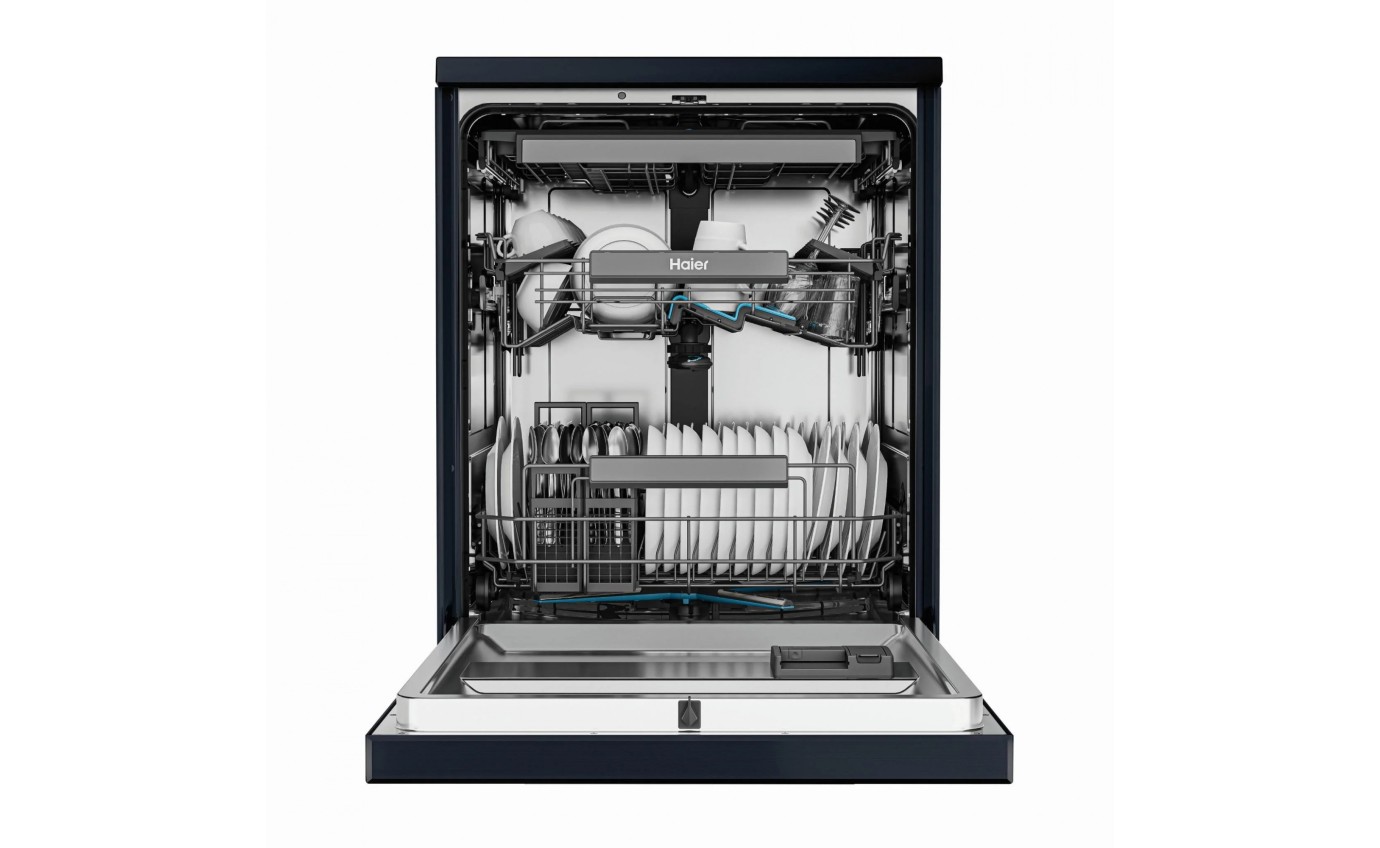 Haier 60cm 600 Series Freestanding Dishwasher (Black) HDW15F4B1