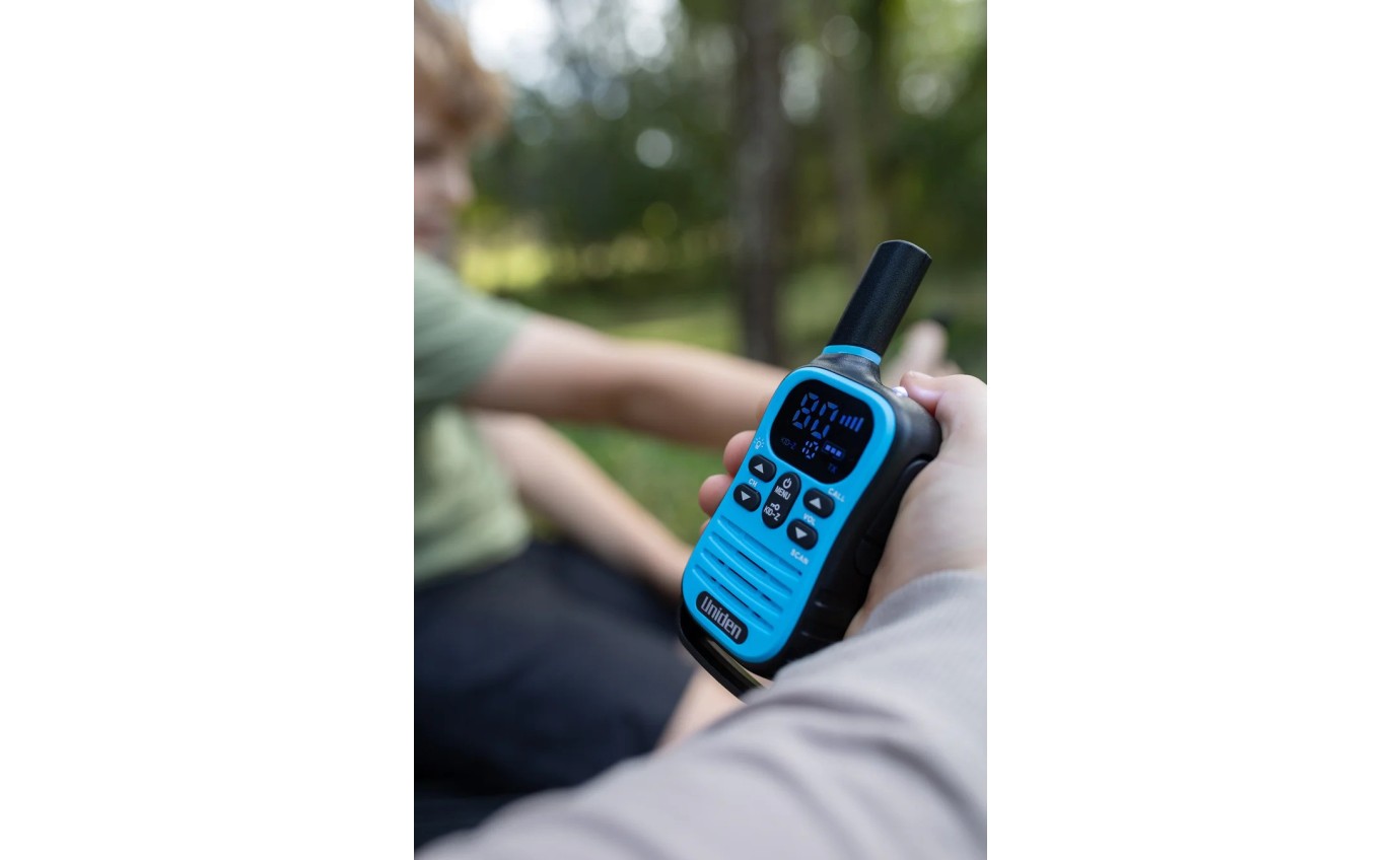 Uniden UH45 Max 0.5W UHF Handheld Radio with Kid-Zone Plus (Blue/Green/Yellow/Pink) [4 Pack] UH454MAX