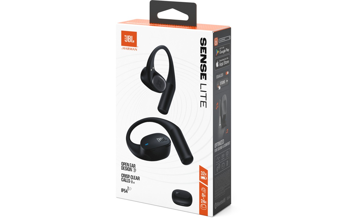 JBL Sense Lite True Wireless Open-Ear Headphones (Black) JBLSENSELITEBLK
