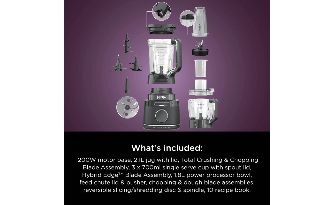 Ninja Detect Kitchen System Power Blender + Processor Pro TB401