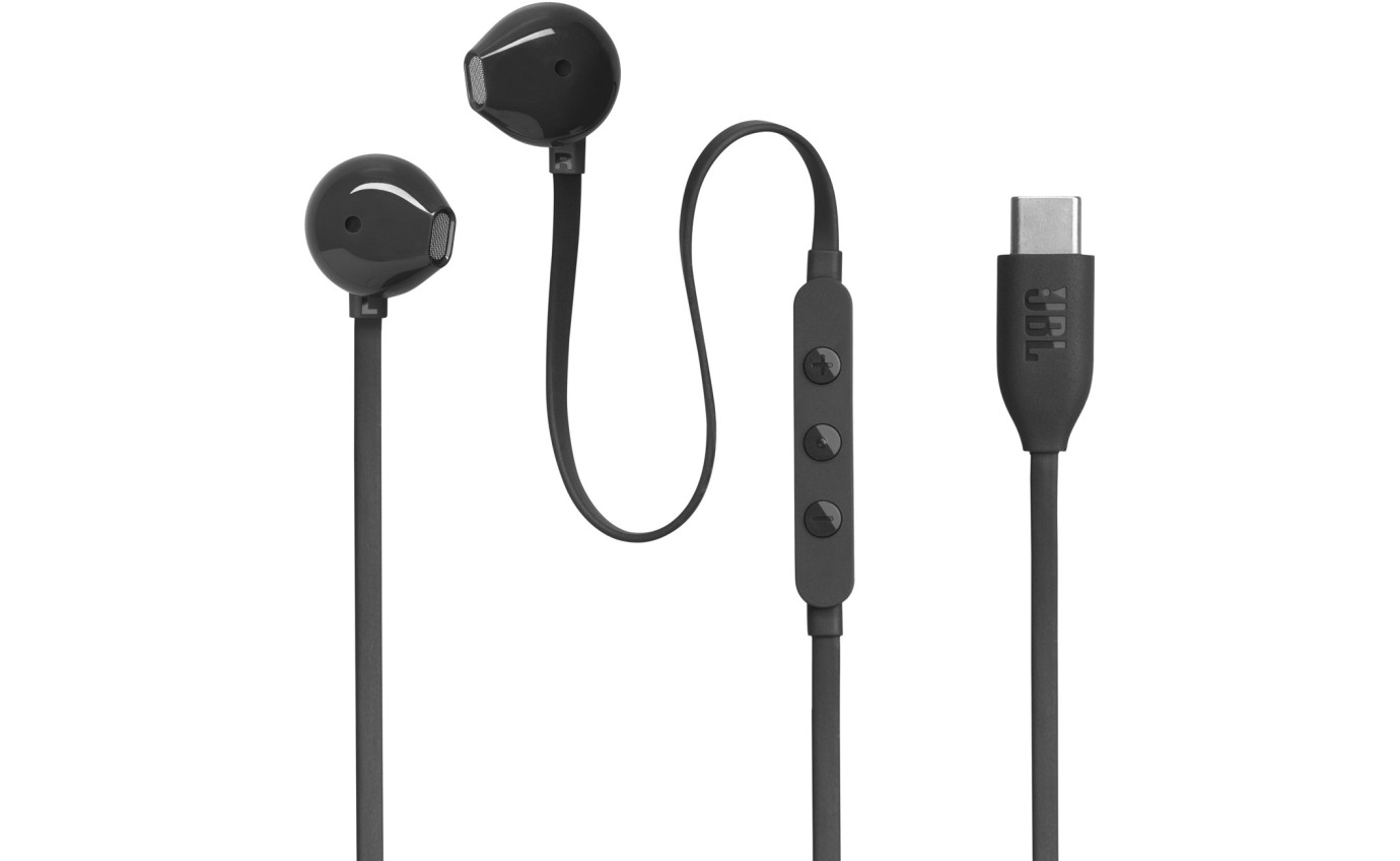 JBL Tune 305C USB-C In-Ear Headphones (Black) JBLT305CBLK