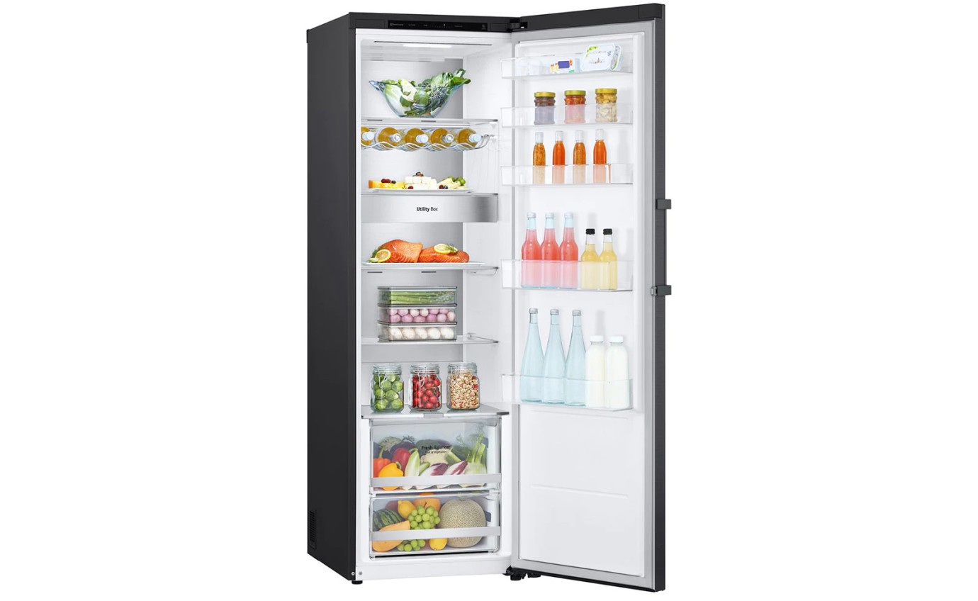 LG 386L Pigeon Pair Single Door Fridge (Matte Black) GPR386MBL