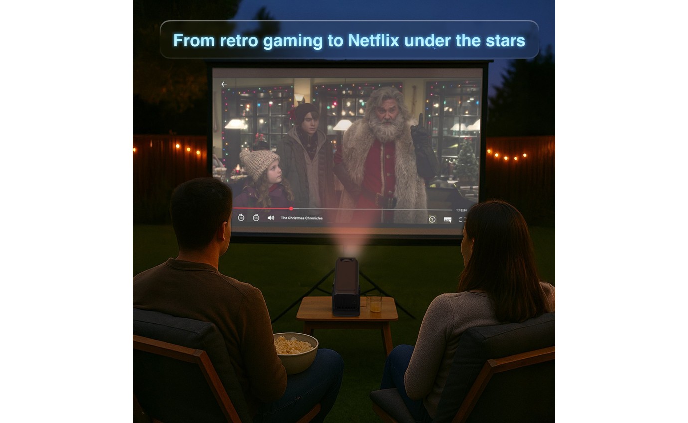 Laser Smart Retro Gaming Projector with Dual Controllers PJGH803B168